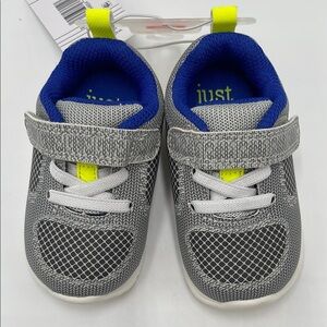 NWT Carter's Just One You Baby Boys' Trainee Gray & Blue Sneakers Size 3